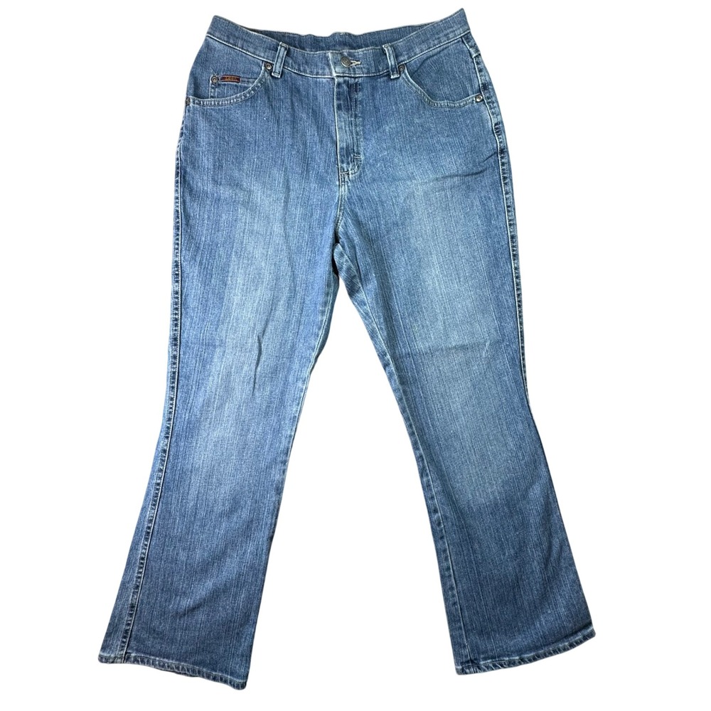 Lee Straight Leg‎ Jeans Medium Wash Stretch Denim 12S Blue Casual Classic 12 S